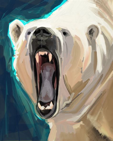 Speaking To Polar Bears Digital Art Print Hey Crystal Smith