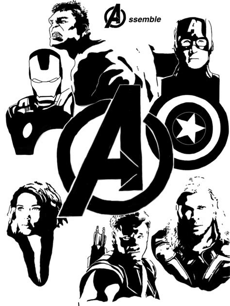 Avengers Assemble By Mr Saxon On Deviantart Black Widow And Hulk