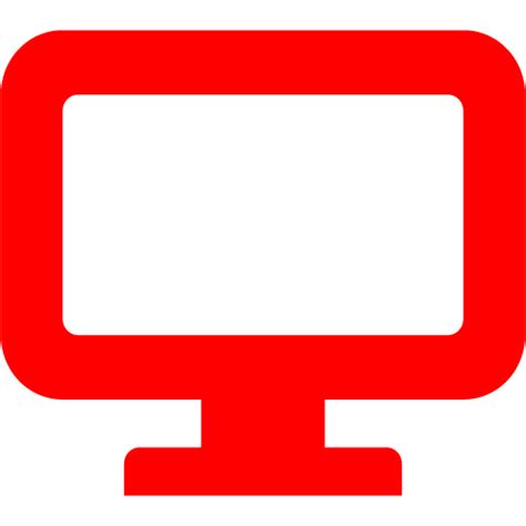 Red Desktop Icon Free Red Desktop Icons