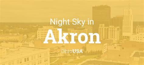 Planets Visible In The Night Sky In Akron Ohio Usa