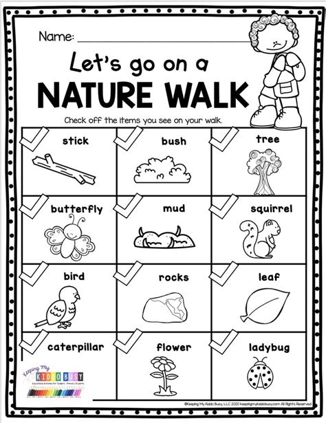 Free Nature Walk Printables Printable Templates