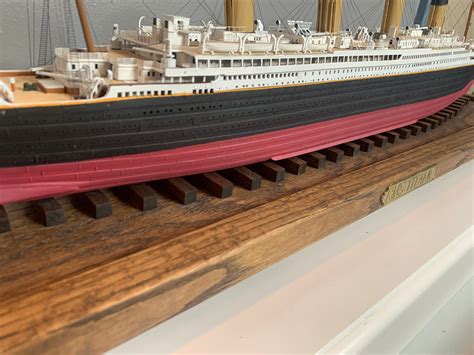 Custom Ship Model Wooden Base Display Stand 1350 Titanic Etsy Images