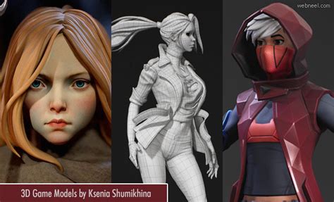 Daily Inspiration Realistic D Game Model Character Designs By