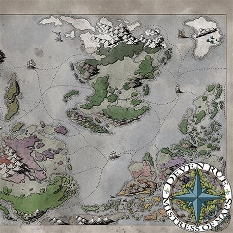 Ortheiad World Map Without Labels Roll20 Marketplace Digital Goods
