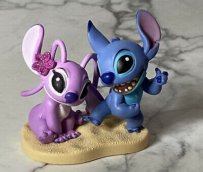 Stitch and Angel Disney Store Authentic Cake Topper PVC Figure Lilo And