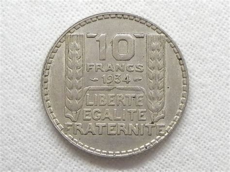 Pièce De Monnaie 10 Francs Turin 1934