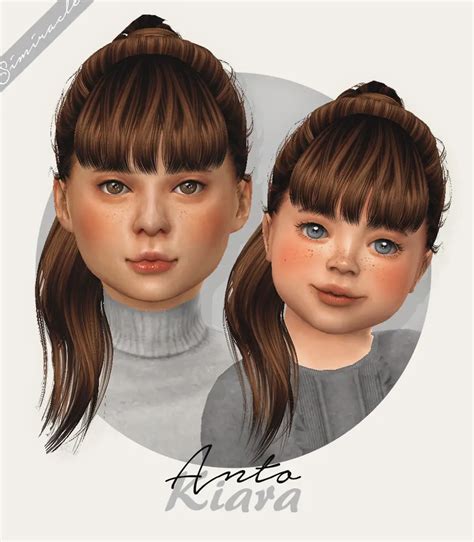 Simiracle Anto`s Atlas Hair Retextured Kids Version Sims 4 Hairs 66e