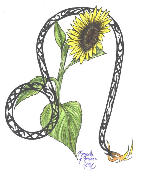Based on the history, this is the flower which symbolizes the gladiators. Zodiac Flower Design: Leo by D-Angeline on DeviantArt