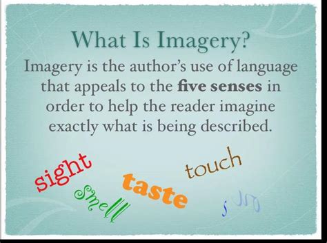 Sensory imagery Poems
