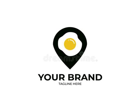 Egg Point Logo Template Designs Yummy Egg Logo Vector Illustration
