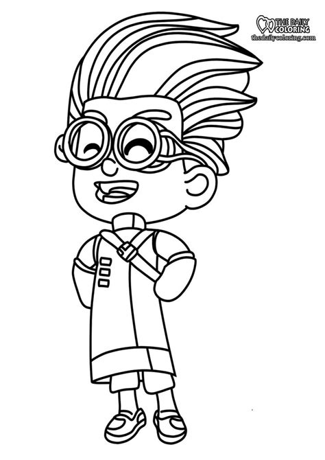 pj masks coloring pages  daily coloring