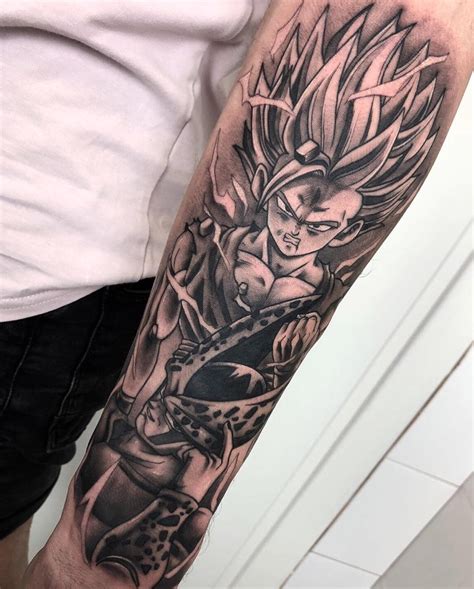 Pin By Armando Ibarra On Tatted With Images Dragon Ball Tattoo Dbz