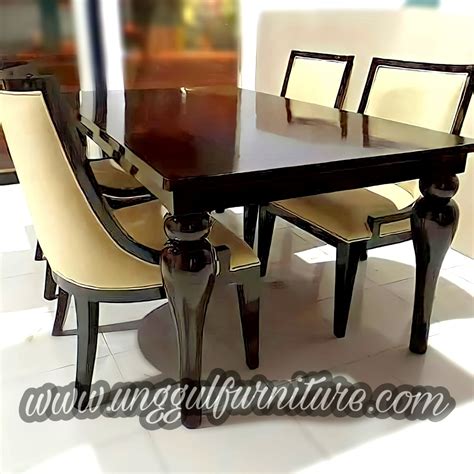 meja makan minimalis  kursi kayu jati meja makan minimalis modern