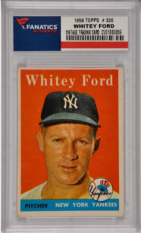 What are the best baseball cards to buy for 2021? Whitey Ford New York Yankees 1958 Topps #320 Card