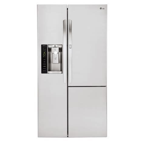 Lg 217 Cu Ft Counter Depth Side By Side Refrigerator With Single Ice