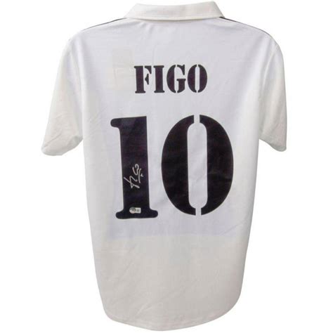 Luis Figo Signed Real Madrid Jersey Beckett Auction