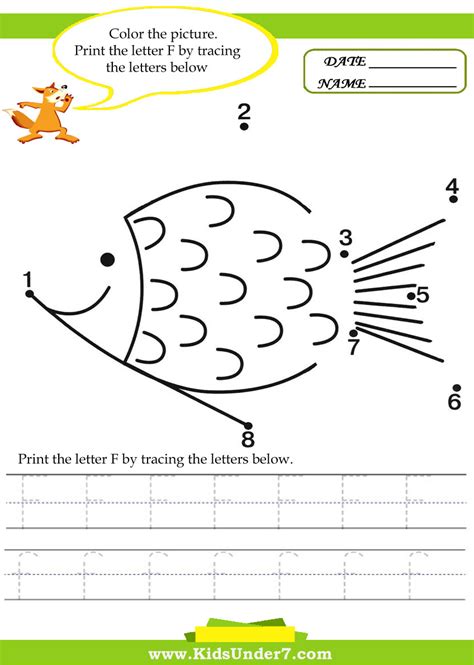 Letter F Worksheets Flash Cards Coloring Pages Trace The Letter F