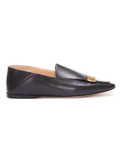 Sergio Rossi Leather Sr1 Loafers In Black Lyst