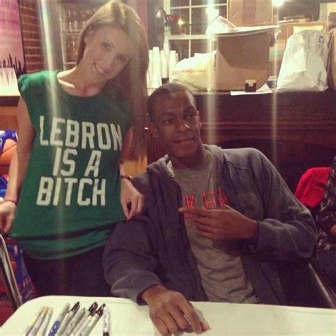 Rajon Rondo Takes Picture With Girl In Lebron Is A Bitch Shirt
