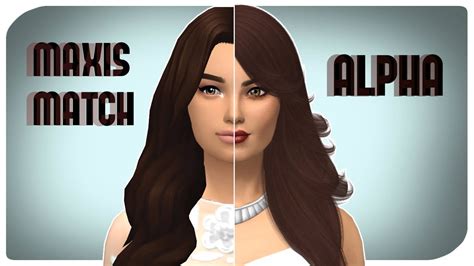The Sims 4 Alpha Vs Maxis Match Custom Content One Sim Two Looks