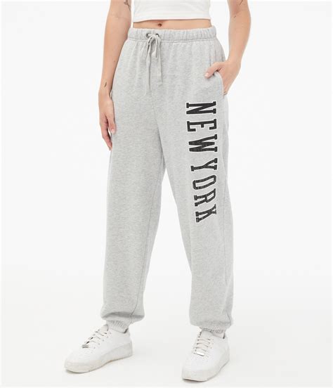 New York Baggy High Waisted Cinched Sweatpants