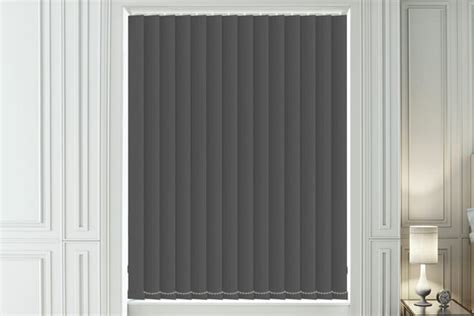 Black Blackout Vertical Blind With Linear Weave Unbeatable Blinds