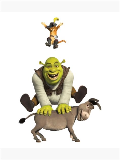 Shrek And Donkey Poster For Sale By Dreamality1 Redbubble