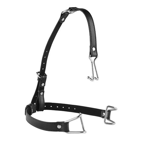 Bdsm Stainless Steel Mouth Gag Pu Bondage Strap Sex Toys Masturbation Sm Adult Games Flirt Bdsm