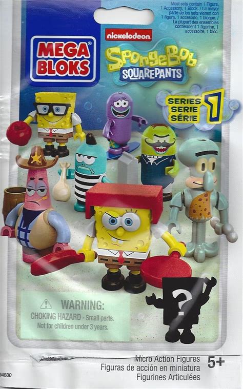 Mega Bloks Spongebob Squarepants Mini Figures Series 1 Case Gambaran