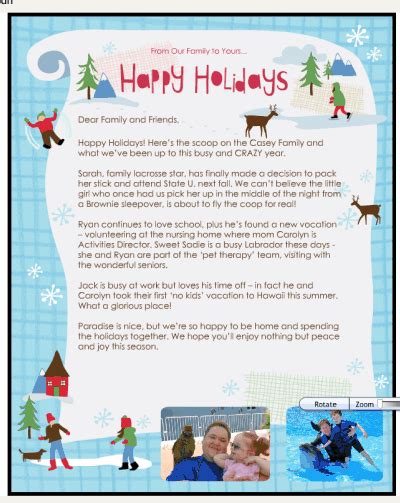 Sample Christmas Letter To Family And Friends  Classles Democracy
