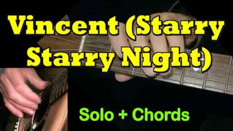 Vincent Starry Starry Night Don Mclean Easy Guitar