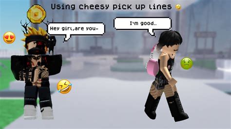 Using Voice Chat To Say Cheesy Pick Up Lines To Girls On Roblox W Rizz Pt 1 Youtube