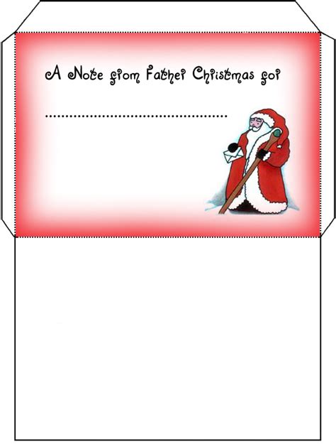 Create free christmas envelopes from your children's letter from santa claus. Father Christmas Envelope | Rooftop Post Printables