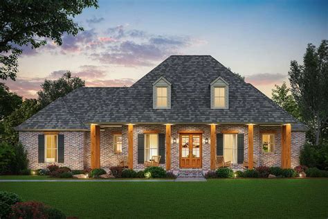 Classic Southern Home Plan With Rear Entry Garage 56455sm