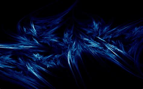 Blue And Black Abstract Painting Digital Art Black Background