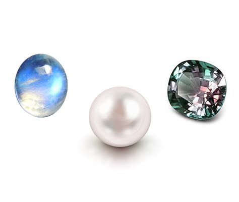 June Birthstones Moonstone Pearl Alexandrite