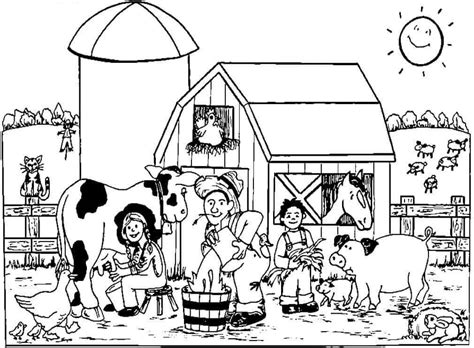 30 Free Farm Coloring Pages Printable