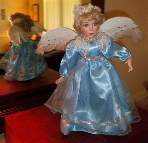 1998 Patricia Rose Doll Angel Of Peach Heaven O Wings Treasury