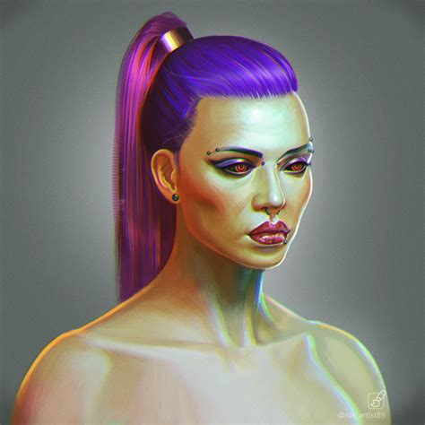 Artstation Cyberpunk Character Concept
