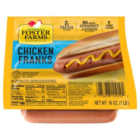Foster Farms Chicken Franks 16 Oz Foods Co