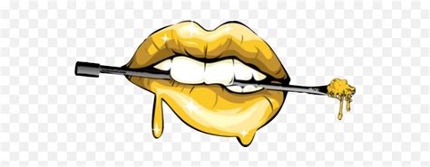 Gold Dripping Lips Svg Lipstutorial Org