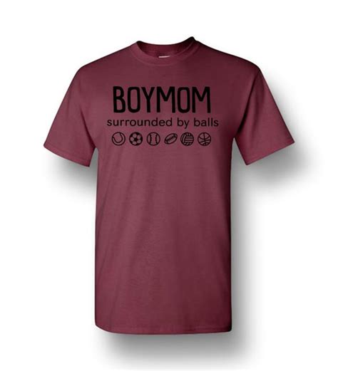 Boy Mom Surrounded By Balls Men Short Sleeve T Shirt