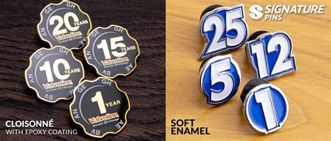 Custom Years Of Service Pins Signature Pins