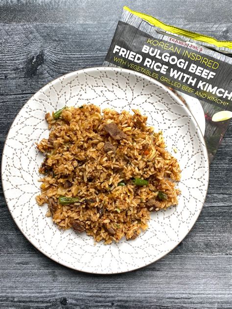 Beef bulgogi is mildly sweet, but just how sweet is subjective. We Tried Trader Joe's Bulgogi Beef Fried Rice - DailyWaffle