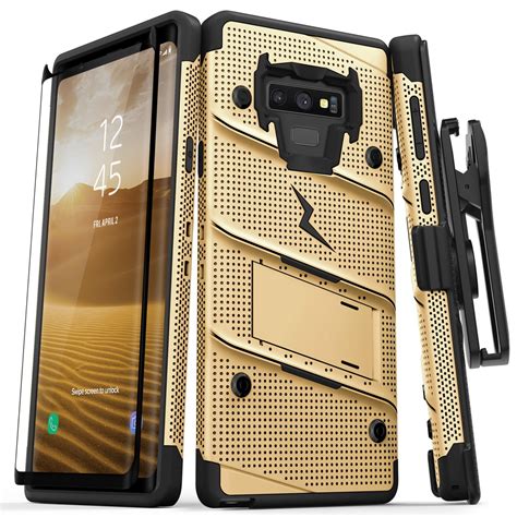 Zizo Bolt Series For Galaxy Note 9 Case With Holster Lanyard Military