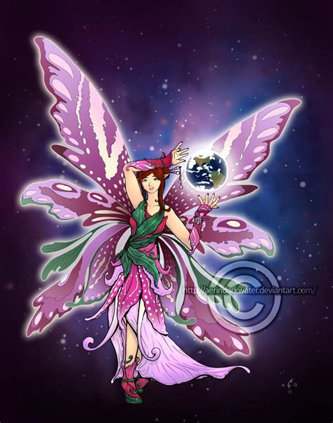 Commission Mother Earth Fairy By Aerindarkwater On Deviantart