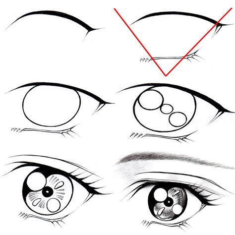 How to draw and color manga eyes: 10 Ways how to draw anime eyes step by step - By Tom Mo