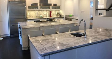 Kitchen, bathroom, bar top, fireplace, outdoor. Super White Quartzite - Euro Stone Craft
