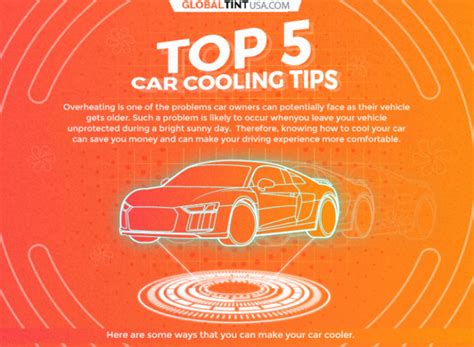Infographic Top 5 Car Cooling Tips Global Tint Usa