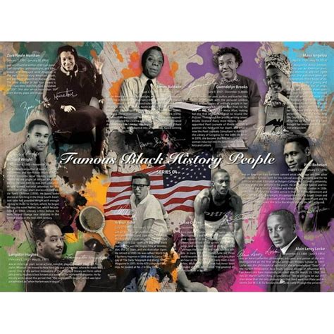 Famous Black History People Poster Series 04 24x18